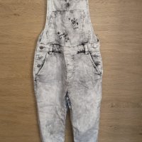 H&M дънков летен гащеризон, ръст 152. Отлично състояние., снимка 1 - Детски панталони и дънки - 44197012