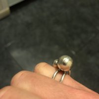 Сребърен пръстен и обеци, снимка 1 - Пръстени - 30111402