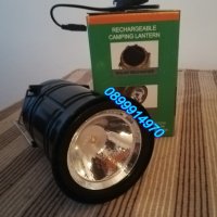 Соларен къмпинг фенер с аварийна LED лампа, снимка 3 - Прожектори - 39391082