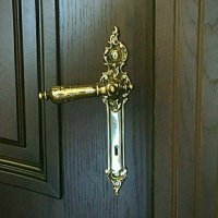 Царска старинна барокова луксозна брава от месинг-шилд ,ретро дръжка, винтидж обков, снимка 10 - Декорация за дома - 22329439