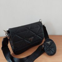 Черна чанта Prada код SG 436, снимка 3 - Чанти - 33294255