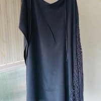 Модерна туника(рокля)с ресни,коприна, снимка 1 - Рокли - 29703075