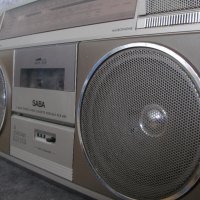 SABA RCR 480 BOOMBOX Радиокасетофон Як от 80, снимка 1 - Радиокасетофони, транзистори - 39707901