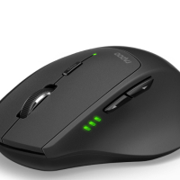Безжична оптична мишка RAPOO MT550, Multi-mode, Bluetooth & 2.4Ghz, снимка 2 - Клавиатури и мишки - 44709397