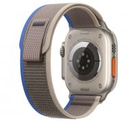 Каишка Apple Watch ULTRA – 49mm сива-синя, снимка 2 - Каишки за часовници - 38978711