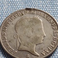 Сребърна монета 20 крайцера 1846г. Фердинанд първи Будапеща Унгария 13704, снимка 6 - Нумизматика и бонистика - 42888487