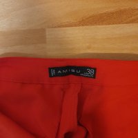 Дамски червен панталон AMISU, снимка 3 - Панталони - 42882660