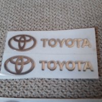 ***ТОП*** Хром релефни надписи стикер с емблеми Тойота Toyota 3.7 см х 0.8 см  кола автомобил , снимка 2 - Аксесоари и консумативи - 42177370