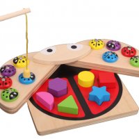 Дървена игра с магнити, въдица, калинки и елементи НОВО!, снимка 2 - Играчки за стая - 38245329