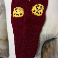 Ръчно плетени мъжки чорапи размер 42, снимка 1 - Мъжки чорапи - 44470601