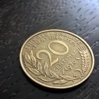 Монета - Франция - 20 сентима | 1970г., снимка 1 - Нумизматика и бонистика - 29327990
