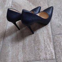 Официални обувки тъмно сини, снимка 2 - Дамски елегантни обувки - 38413572