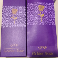 Златна роза със поставка, снимка 2 - Подаръци за жени - 44549261