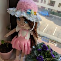 Плетена кукла Бонбон, снимка 3 - Кукли - 31968527