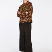 Блуза тигров принт Samsoe Samsoe, снимка 1 - Блузи с дълъг ръкав и пуловери - 29353608