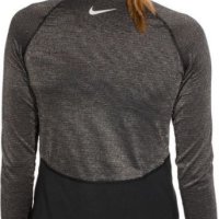 Nike Pro Warm Sparkle Long Sleeve - страхотна дамска блуза КАТО НОВА, снимка 2 - Блузи с дълъг ръкав и пуловери - 40303151