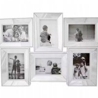 Огледална рамка за снимки за колаж в бяло и черно 6 бр. Снимки , снимка 2 - Декорация за дома - 40173024
