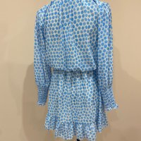 Ефирна рокля в небесно синьо, снимка 4 - Рокли - 40445341