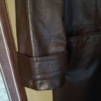 Мъжко палто от изкуствена кожа + подарък, снимка 5 - Палта - 38604940