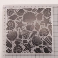 Морско дъно пластична пластмасова папка за релеф двойна слепваща текстура за фондан и scrapbook , снимка 2 - Други - 31804535