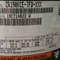 Хладилен компресор Copeland - ZR190KCE-TFD, снимка 5 - Други машини и части - 29269103