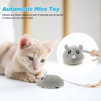 Интерактивна играчка за котка с опашка от пера, Kitty Toys, USB акумулаторна, произволно движение, снимка 4 - За котки - 42875835