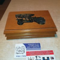 дървена кутия с метална кола-внос франция 19х12х5см, снимка 8 - Колекции - 30194463