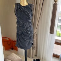 Дизайнерска рокля с ципове по модел на A.Wang, снимка 2 - Рокли - 40367553