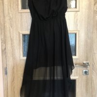 Асиметрична черна рокля Calliope, снимка 5 - Рокли - 29196428