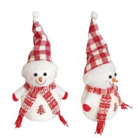 4258 Коледна фигура Снежен човек, 37 см, снимка 4 - Декорация за дома - 42902567