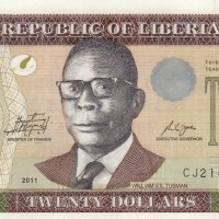 20 долара 2011, Либерия, снимка 1 - Нумизматика и бонистика - 35650873