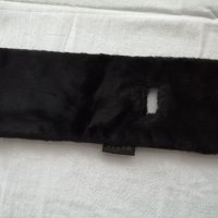 TCM дамски черен плюшен шал - подарък при покупка над 12 лв, снимка 5 - Шалове - 44341197