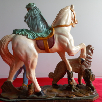 G. Ruggeri, Голяма Порцеланова Статуетка Ромео и Жулиета, снимка 5 - Антикварни и старинни предмети - 44774906
