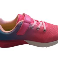 Олекотени маратонки в  розово и синьо преливащо, снимка 4 - Детски маратонки - 40319425