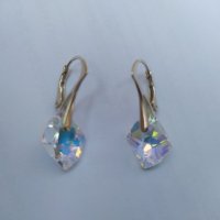 Комплект колие и обеци Cosmiс кристали Swarovski, снимка 4 - Бижутерийни комплекти - 31241097