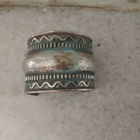 стара посребрена гривна, снимка 1 - Антикварни и старинни предмети - 44583076