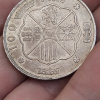 Сребърна Монета 1966 FRANCISCO FRANCO , снимка 2 - Нумизматика и бонистика - 44416201