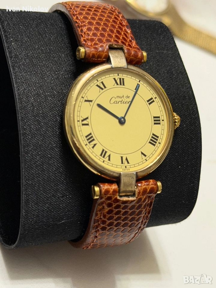 Оригинален часовник Must de Cartier 30mm , снимка 1