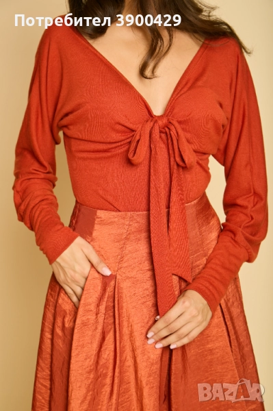 Дамска Блуза Paola - Керемида, снимка 1