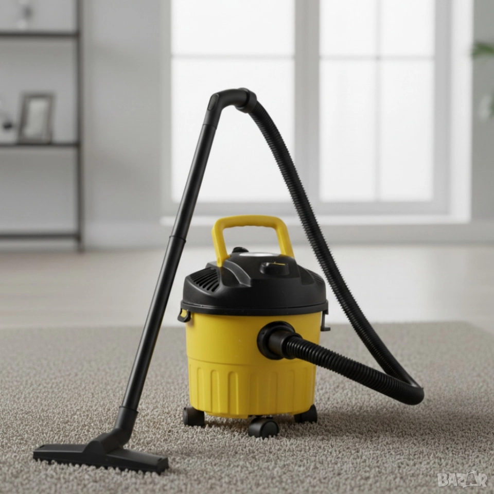 Мощна прахосмукачка за сухо и мокро почистване с 10 L контейнер, снимка 1