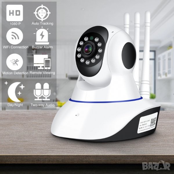 Камера за видеонаблюдение през телефон, охранителна камера Бебефон, въртяща камера, микрофон, Yoosee, снимка 1