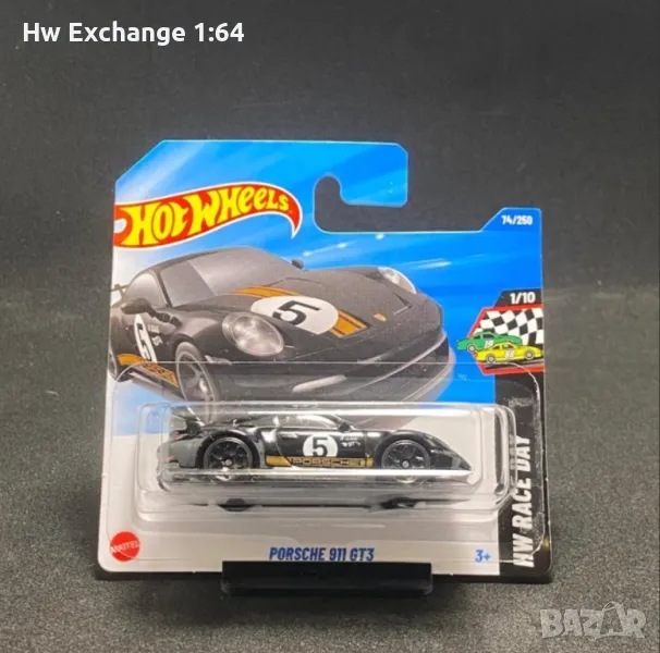 Hot Wheels - Porsche 911 GT3 черен, снимка 1