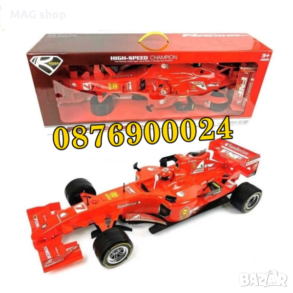 ПРОМО Детска кола Формула 1 рали Спортна количка ДВА РАЗМЕРА музикална, снимка 1