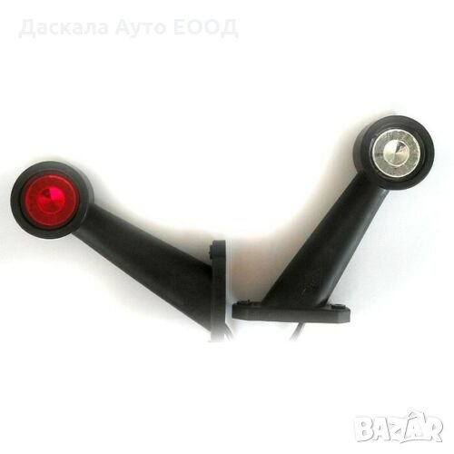 1 бр. ЛЕД LED рогчета , габарити , червено-бяло 12-24V , Полша , снимка 1