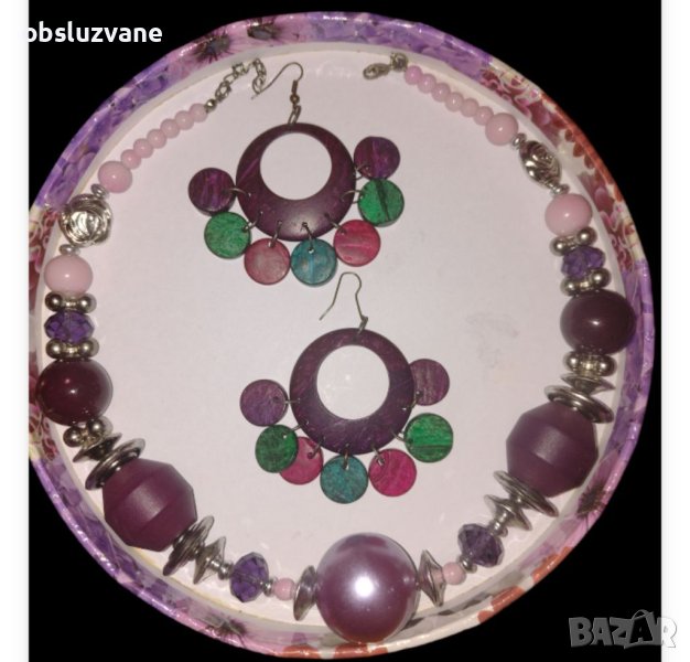 Сет обеци и колие Амиго, снимка 1