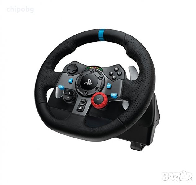 Волан, Logitech G29 Driving Force Racing Wheel, PlayStation 4, PlayStation 3, PC, 900° Rotation, Dua, снимка 1