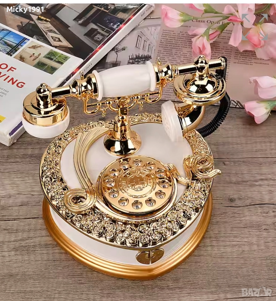 Винтидж телефон/ музикална кутия за бижута , снимка 1