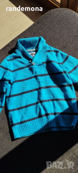 Детски пуловер с шал яка размер 104, снимка 1