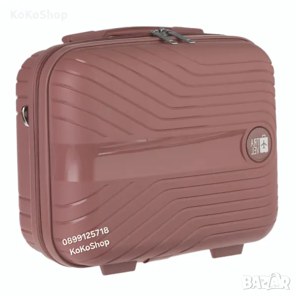 Куфар за ръчен багаж-36х31х17 см./куфар/розов куфар, снимка 1