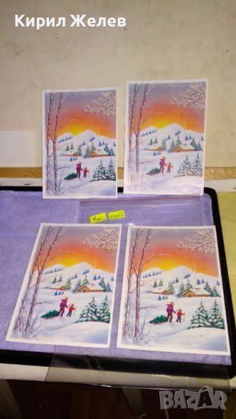 ЛОТ 4 СТАРИ ПОЩЕНСКИ КАРТИЧКИ ТЕМА НОВА ГОДИНА РОЖДЕСТВО ХРИСТОВО КОЛЕДА ЧЕСТИТКИ 33455, снимка 1